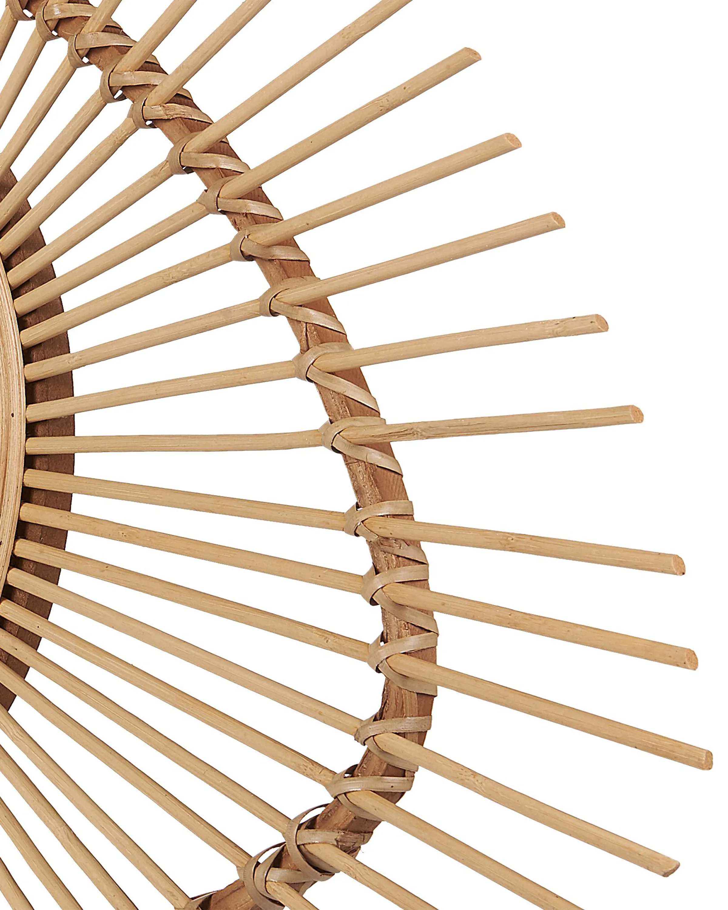 Wandspiegel BARIO 63 cm 45 cm Bamboehout Natuurlijk