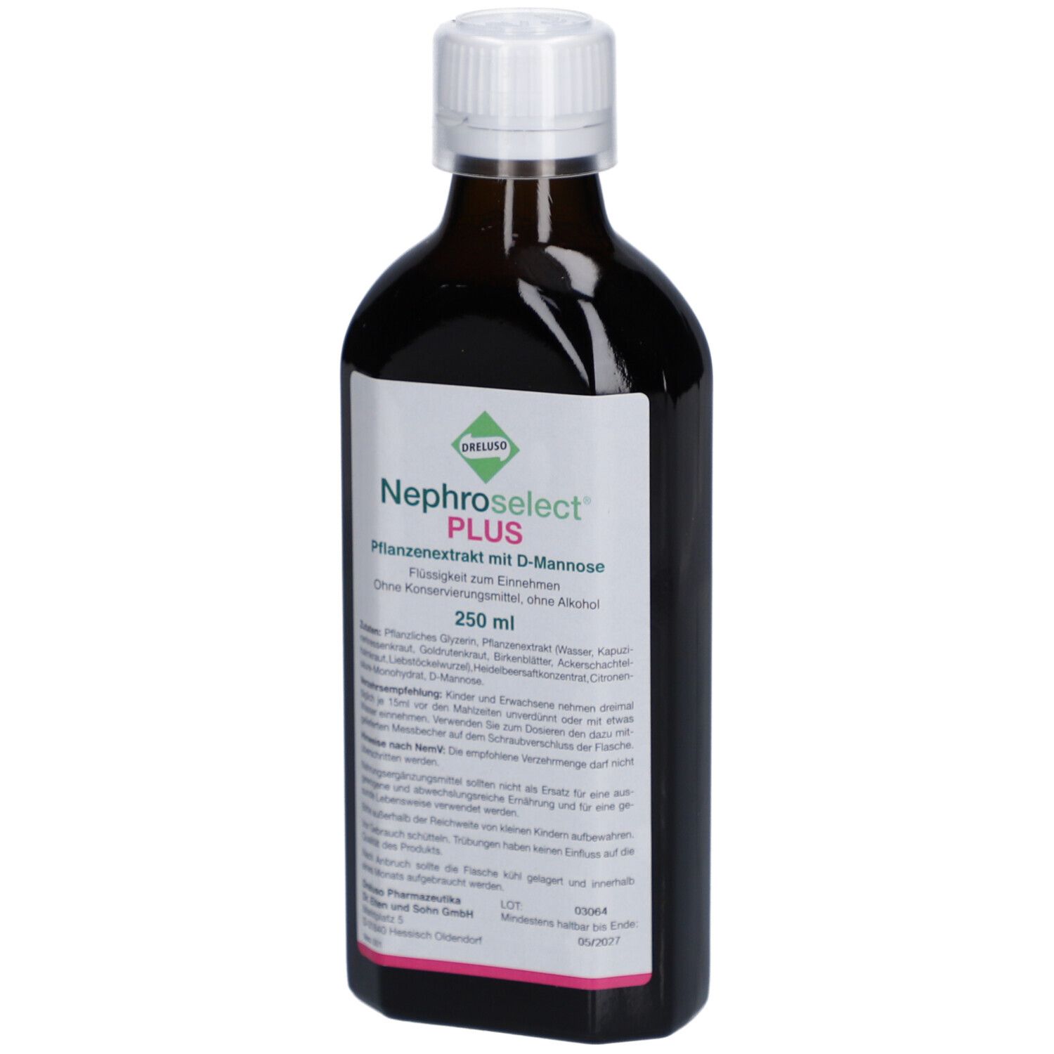 Nephroselect Plus Flüssigkeit mit D-Mannose und Heidelbeersaft