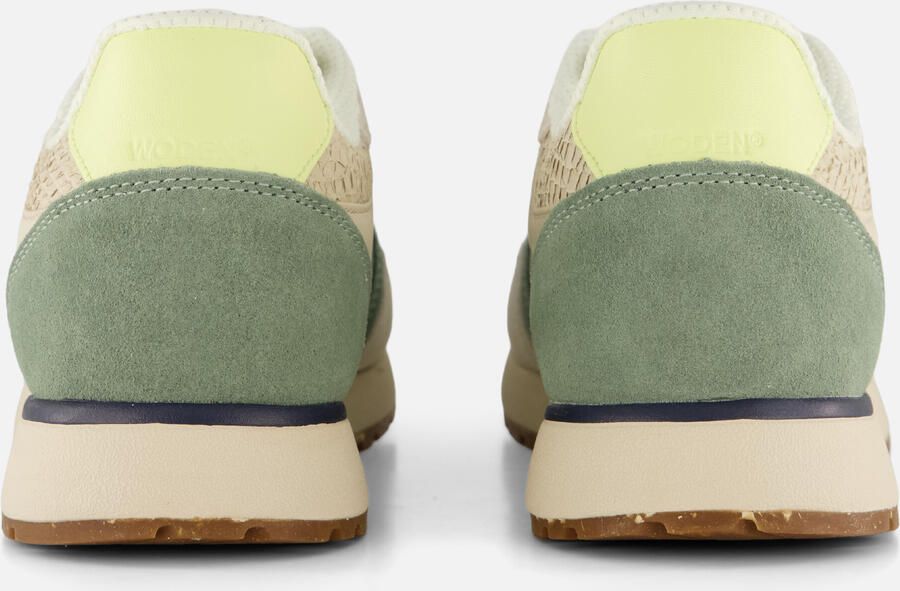 Woden Ronja Sneakers groen Leer Dames