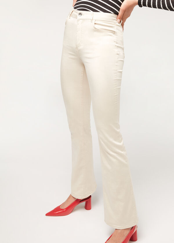 Calça jeans flare Eco Light Denim