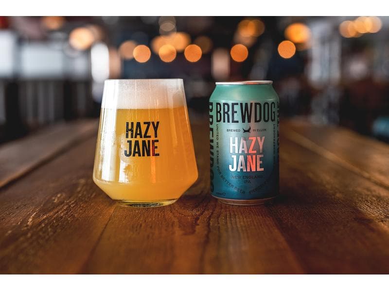 BrewDog Bier Hazy Jane 5% 6 x 0.33 l Fruchtiges New England India Pale Ale aus Schottland