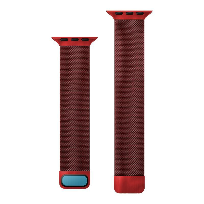 Apple Watch (42/41/40/38 mm) Magnet Armband Milanaise (Gelenkumfang: 175-245mm) - Dunkelrot