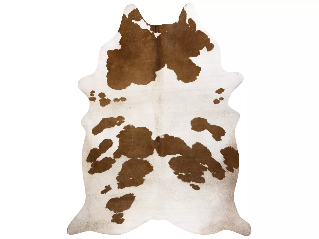Tapis Imitation Peau de vache, Vache G5069-2, cuir marron 155x195 cm