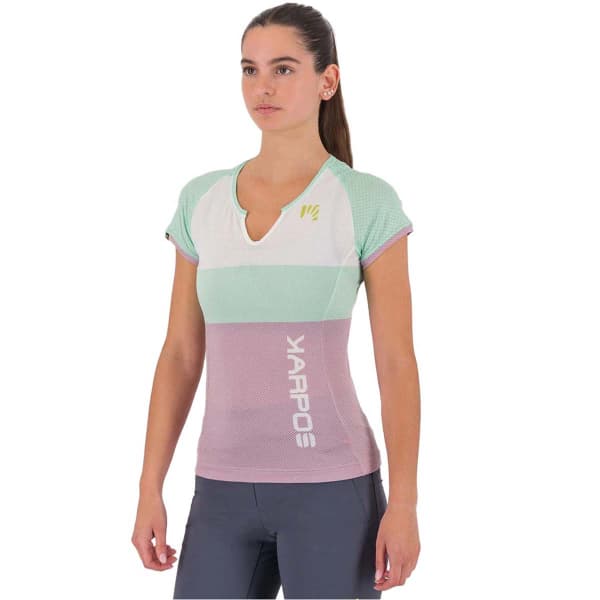 T-shirt randonnée KARPOS MOVED EVO W JERSEY NIRVANA/LICHEN