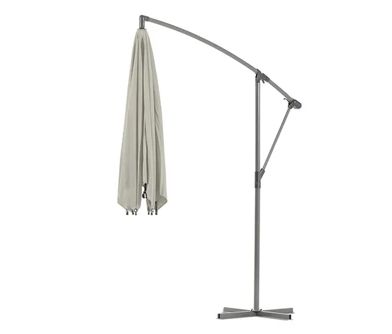 Leco Ampelschirm, Ø ca. 300 cm, hellgrau