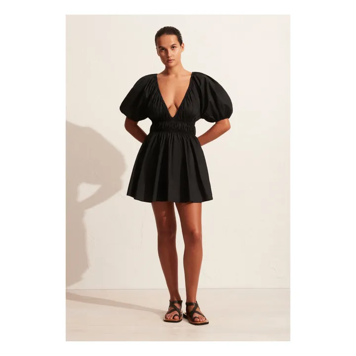 Matteau Robe Shired Plunge Mini | Noir