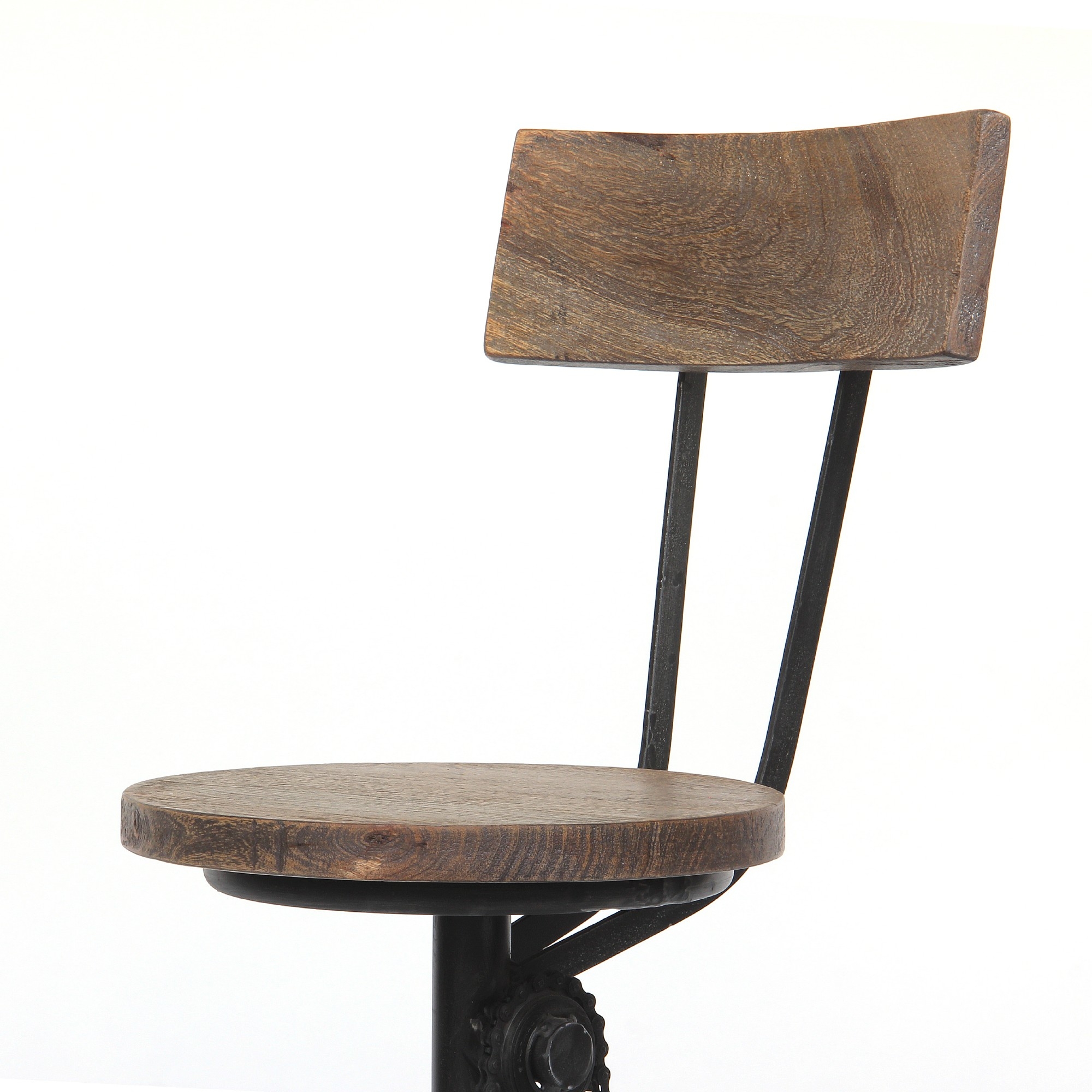 Barstuhl 'Bicycle I', natur, schwarz, Ø 38 cm, H 103 cm von fischer's lagerhaus