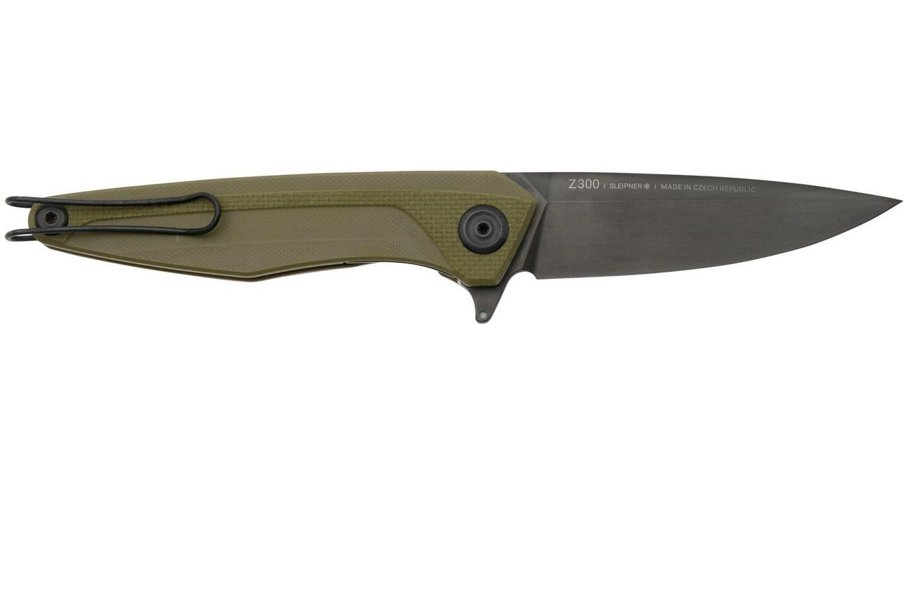 ANV Knives Z300BB, DLC Sleipner, Olive G10 zakmes
