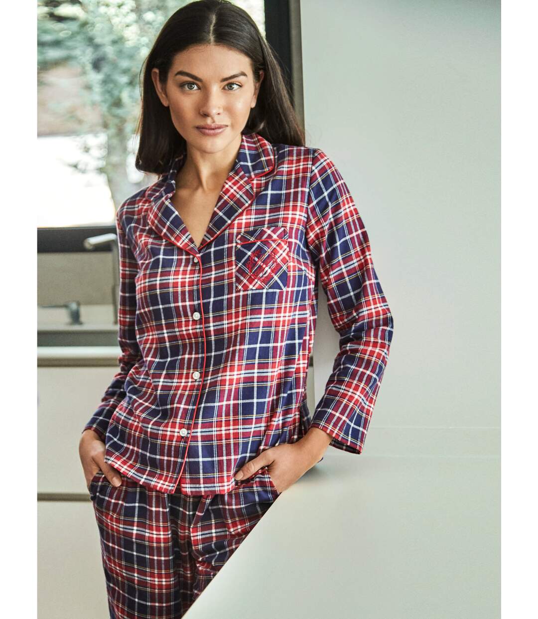 Pyjama pantalon chemise manches longues Big Family Selmark
