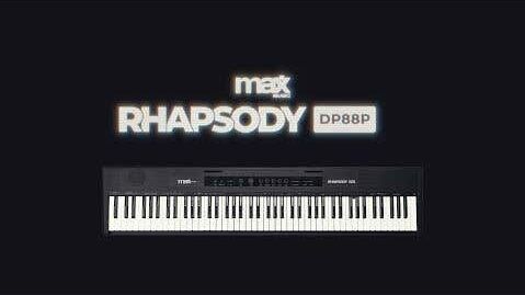 MAX - RhapsodyDP88P Digitale Piano Set - Kleur Zwart - Inclusief Meubel en Keyboardbankje