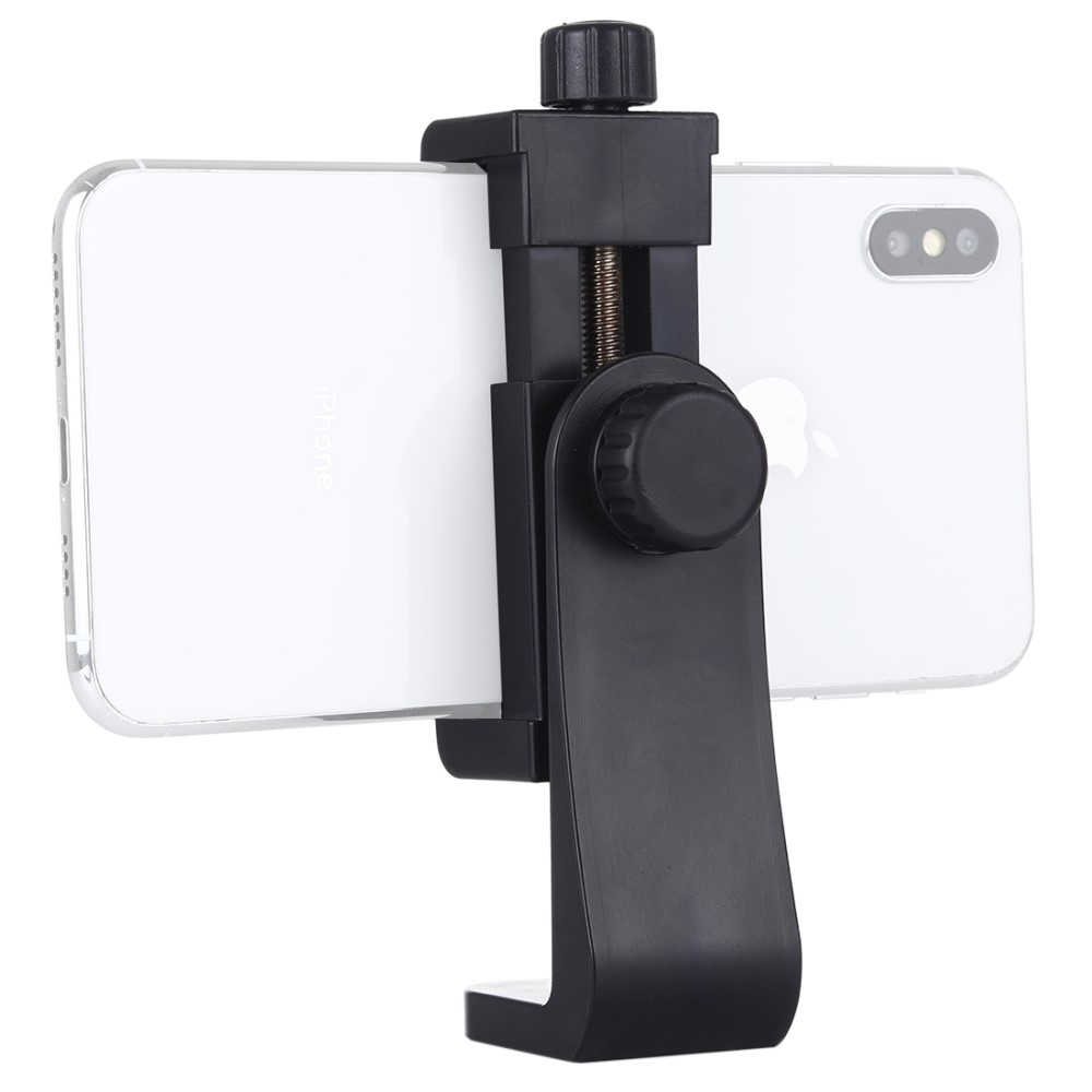 Verstellbare Smartphone Halterung 360° Grad Stativ Adapter (Ausziehbar bis 9cm) - Schwarz