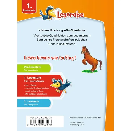 Ravensburger Leserabe -Sonderausgaben: Erstlesegeschichten - Ponys und Pferde