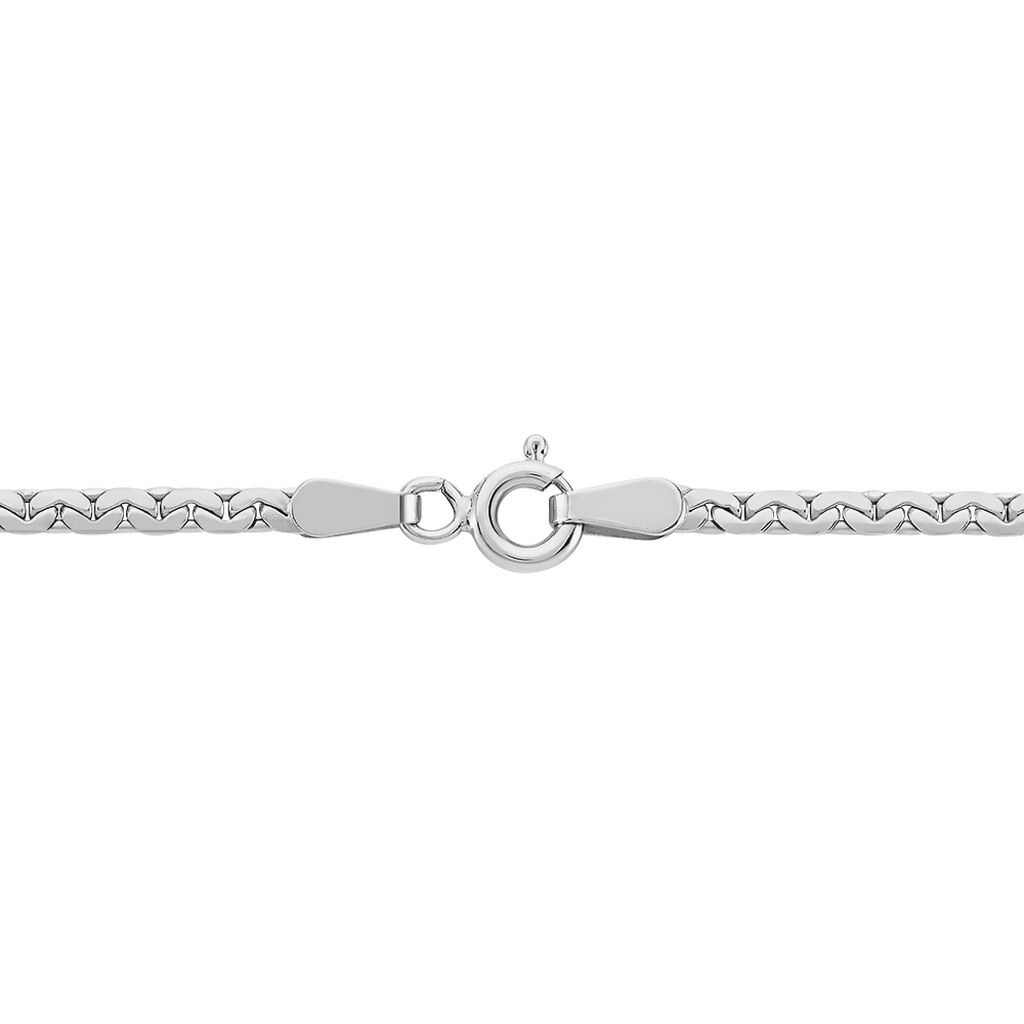Collier Ivy Maille Haricot Or Blanc