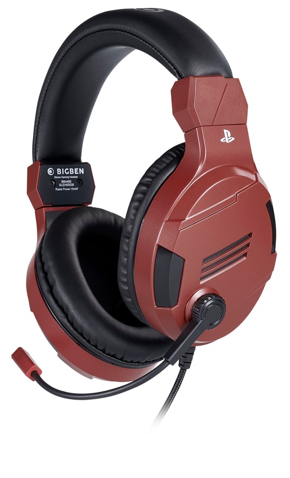 Playstation 4 HW Bigben Stereo Gaming Headset v3 (Red)