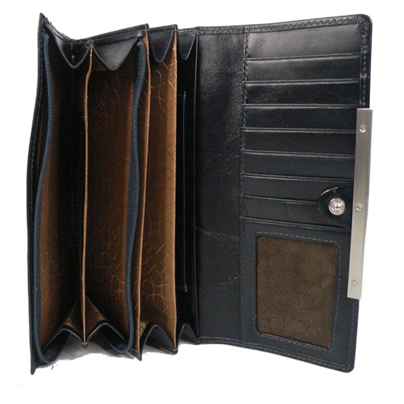 Claudio Ferrici Classico Purse Navy