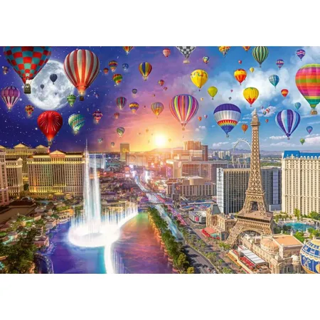 Schmidt Spiele Puzzle - Lars Stewart Las Vegas, Night and Day, 1000 Teile