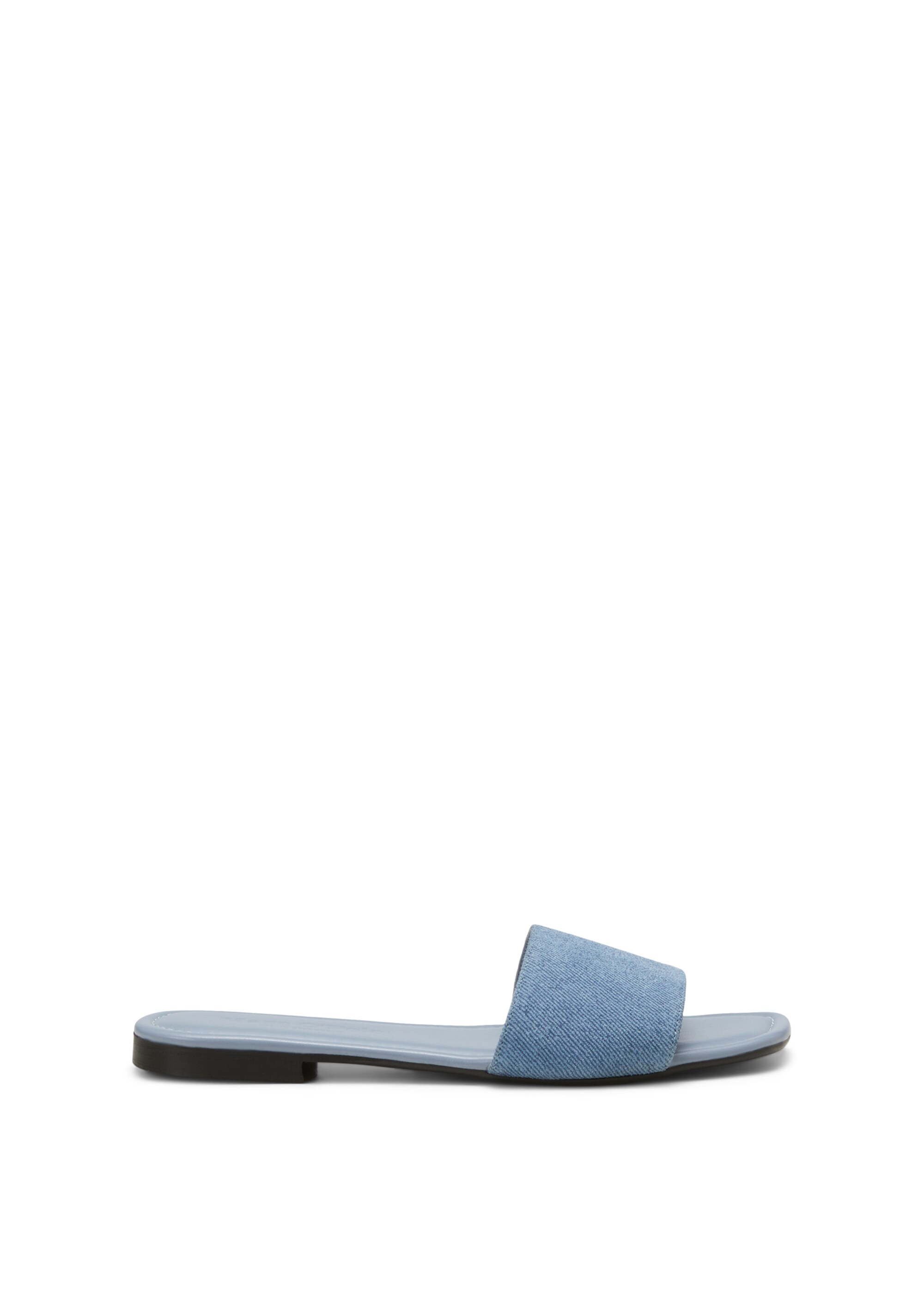 Pantolette in Denim-Optik