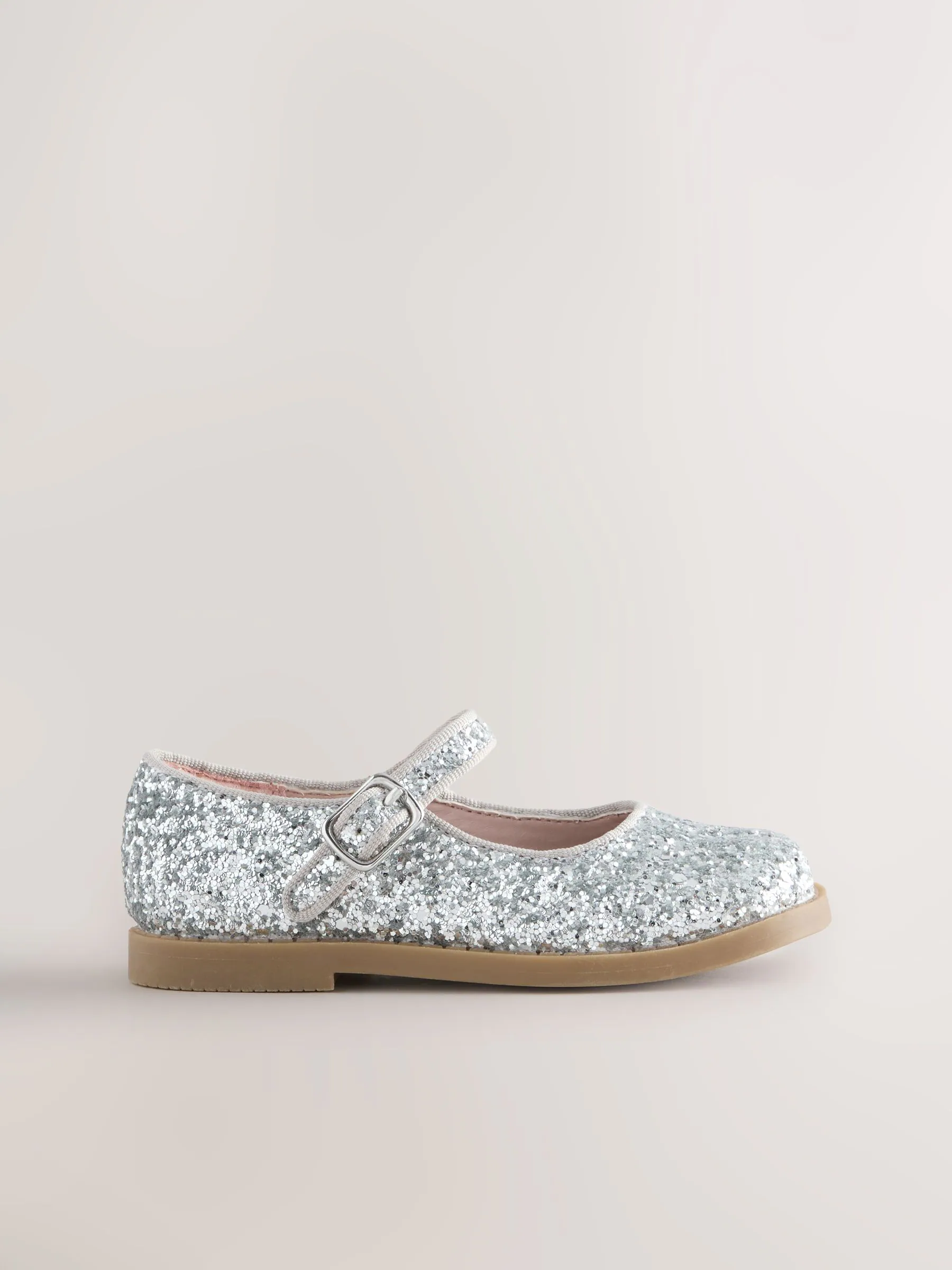 Zilverglitter - Mary Jane-schoenen