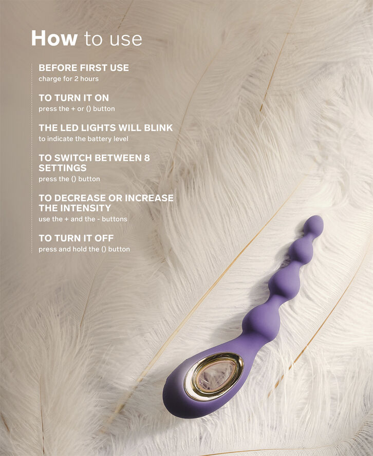 LELO Soraya Beads Anal Vibrator Violet