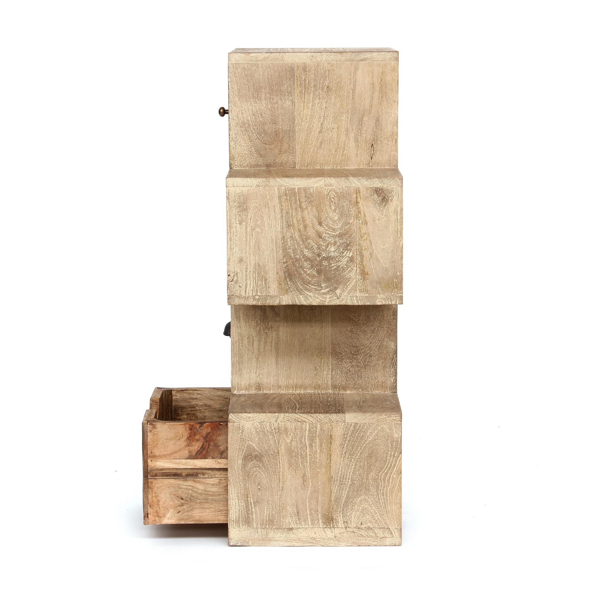Regal 'Ruche', braun, T 30 cm, B 50 cm, H 85 cm von fischer's lagerhaus