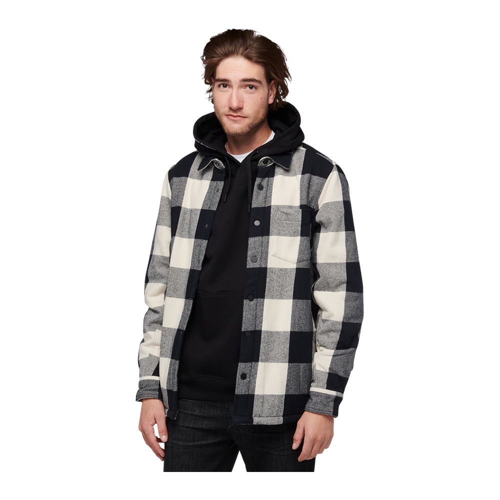 Black Diamond PROJECT LINED FLANNEL - Chemise Homme black/off white plaid