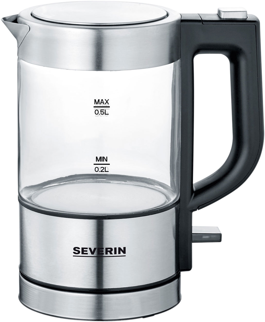 Severin WK 3472 Mini Glas-Wasserkocher 1.100 W 500 ml