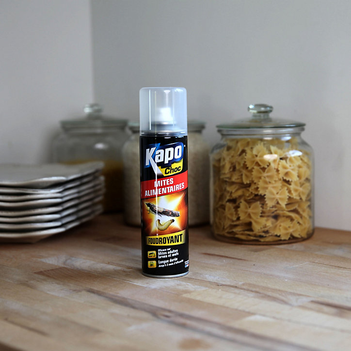 Aerosol anti-mites alimentaires foudroyant Kapo Choc 250ml