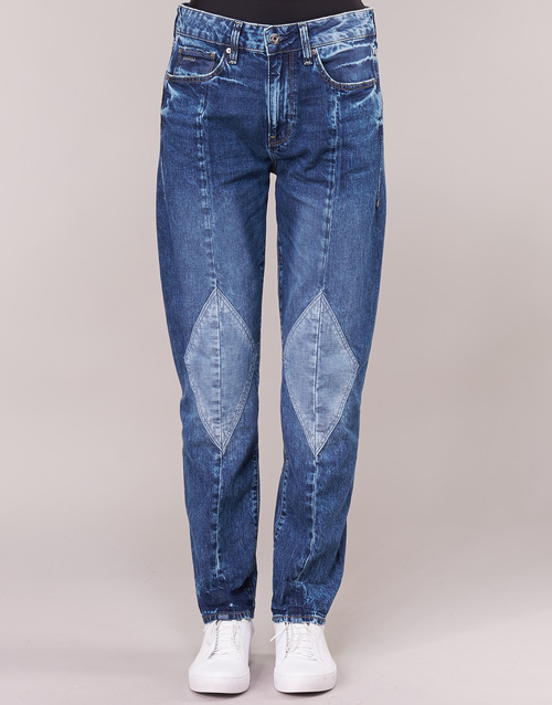 G-Star Raw - 3301-L MID BOYFRIEND DIAMOND - Bleu Light Vintage Aged