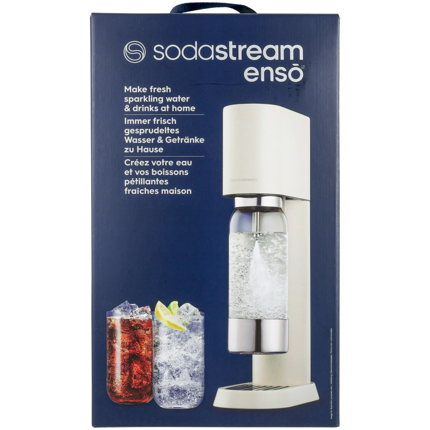 SodaStream Enso inkl. Flasche & Zylinder sand