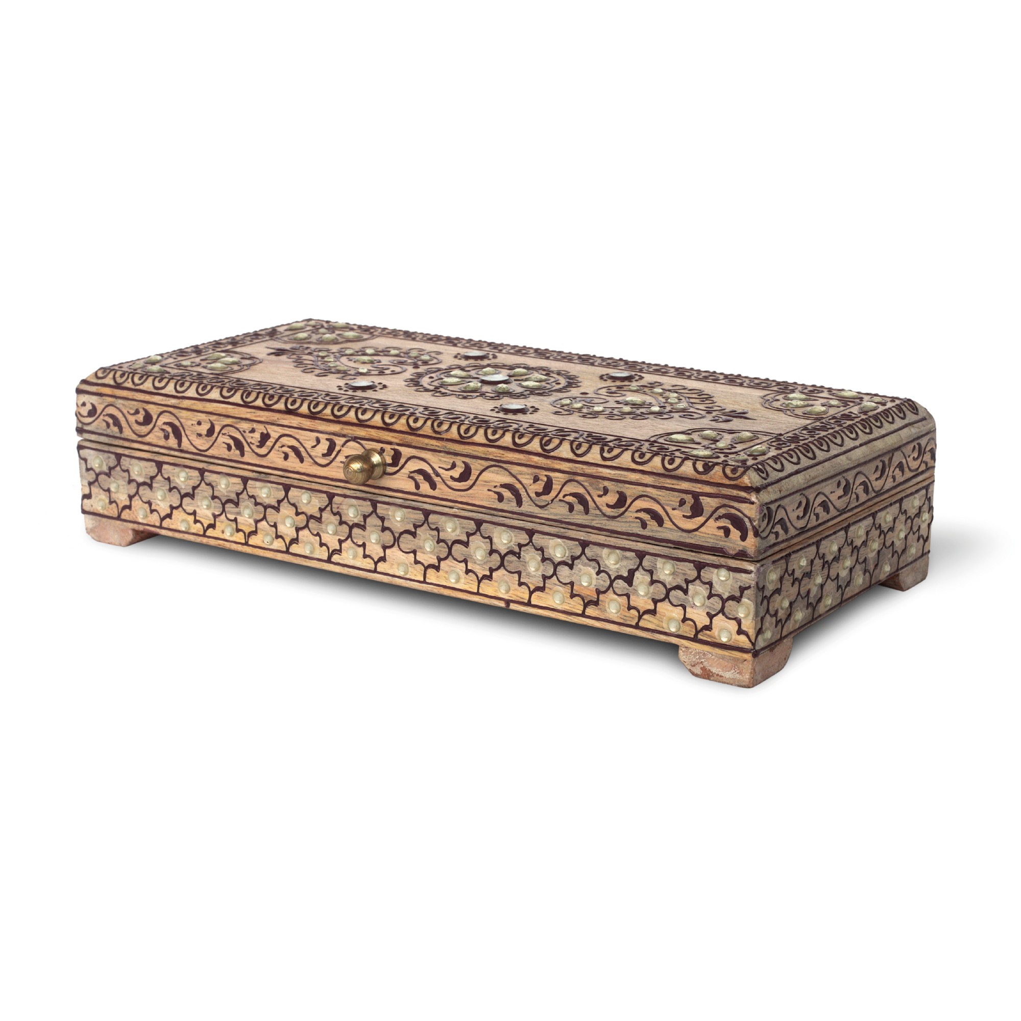 2er-Set Schatullen 'Balsar', natur, schwarz von fischer's lagerhaus