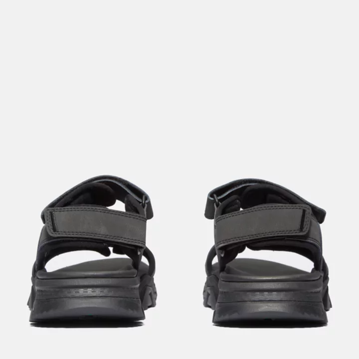 Sandale à double bride Lincoln Peak pour homme en noir