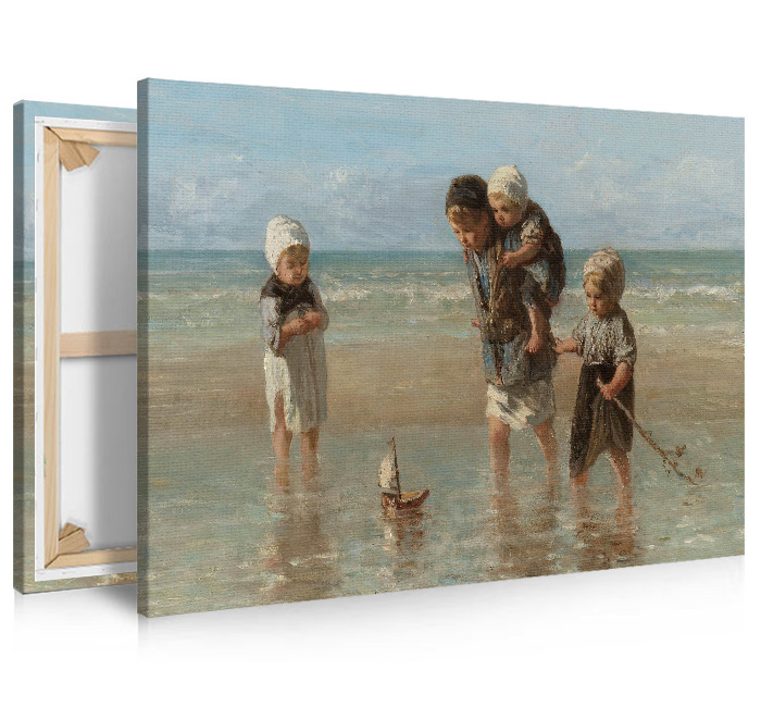 Canvas schilderij Kinderen der Zee 60 x 40 cm