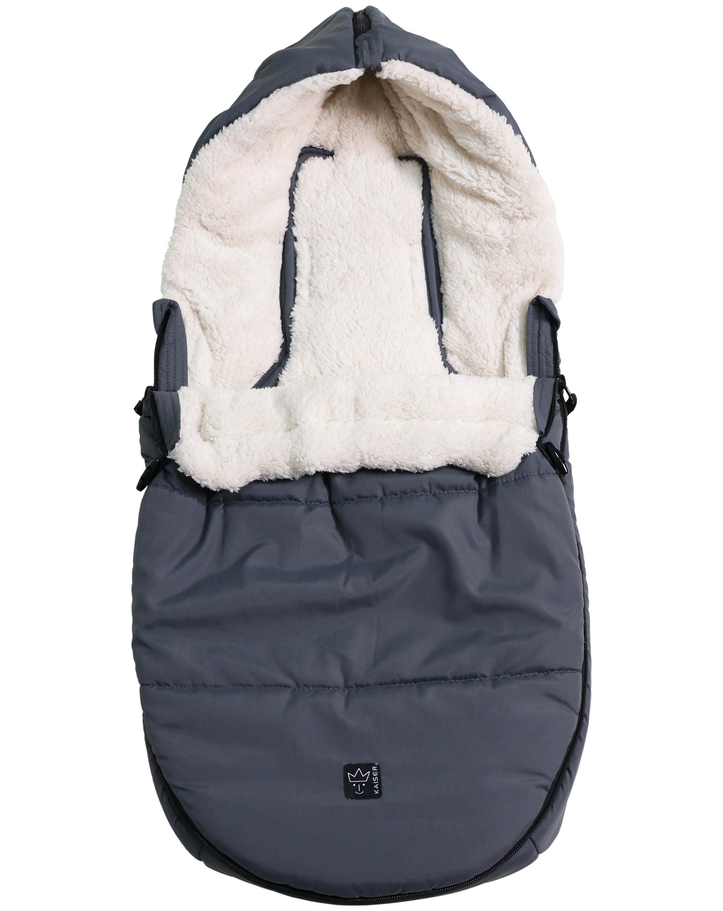 Babyschalen-Fußsack HOODY 2.0 in anthracite