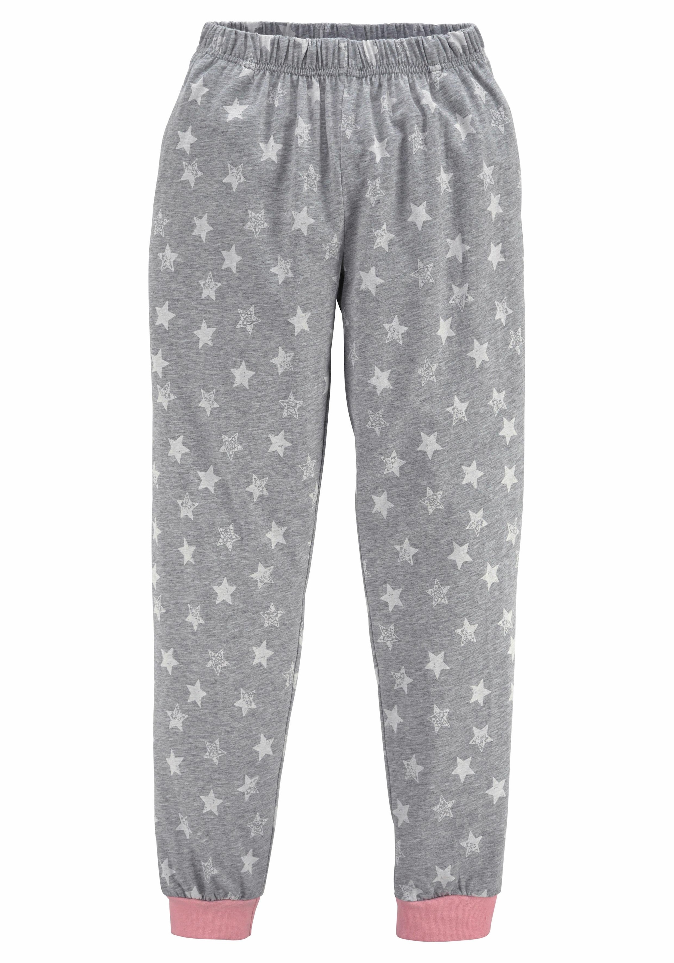 Vivance Pyjama 1 Stück, 2 Stk. tlg., Schlafanzug in langer Form mit Sternen Print