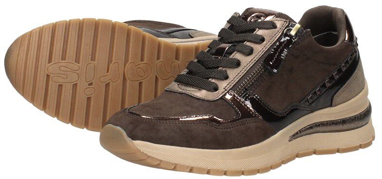 Tamaris Veterschoenen Laag donkerbruin