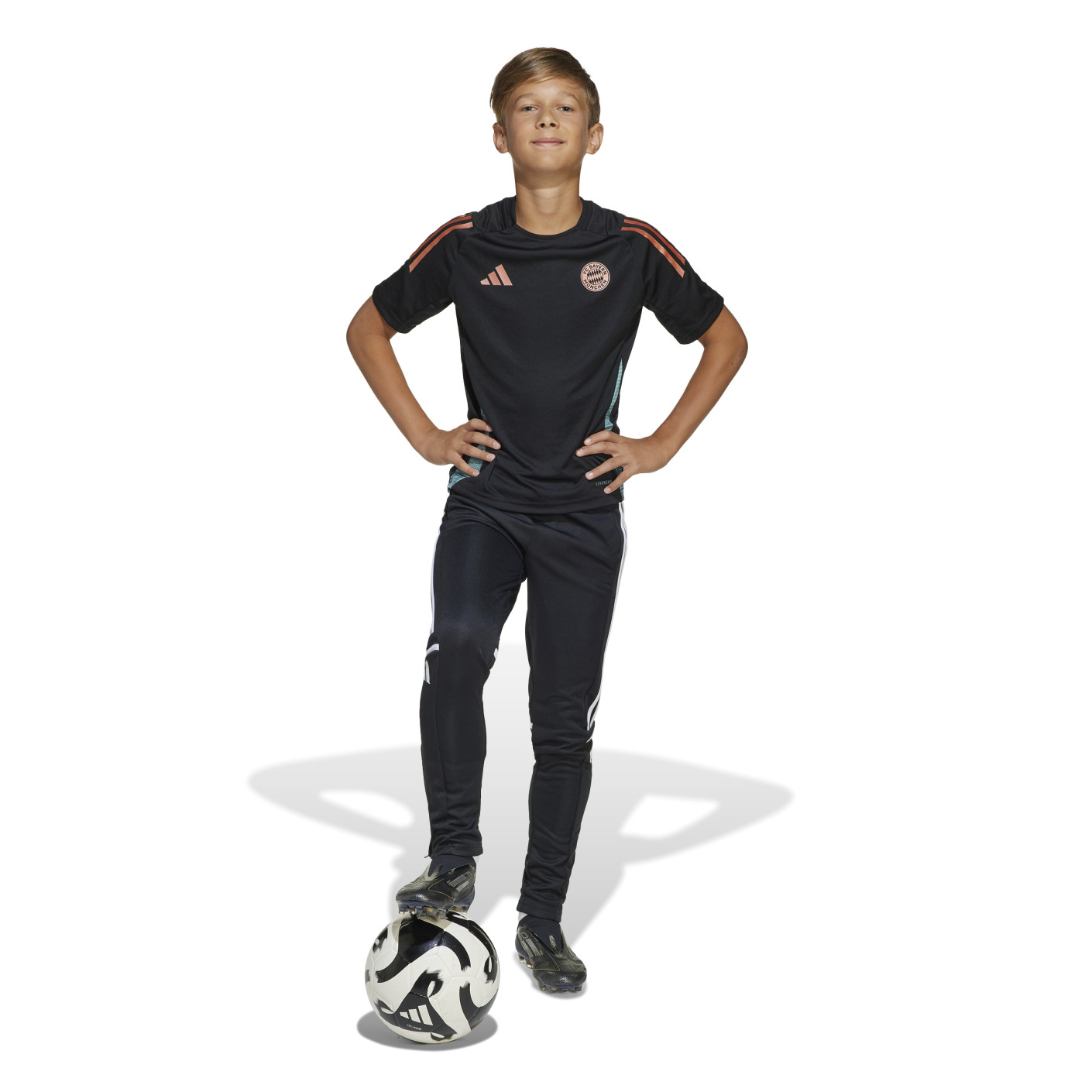 Adidas Bayern München Trainingsshirt 2024-2025 Kids Zwart Groen Brons