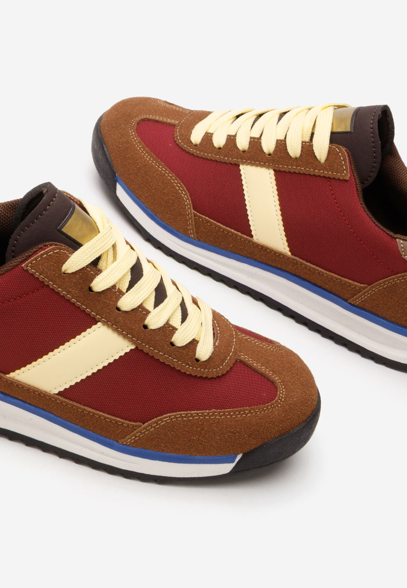 Baskets pour femme bordeaux Nichita bordo