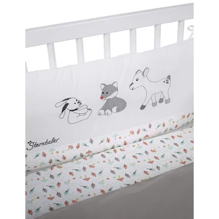Sterntaler Bett-Set, Kopfkissen, Bettdecke und Bett-Nestchen, Waldis