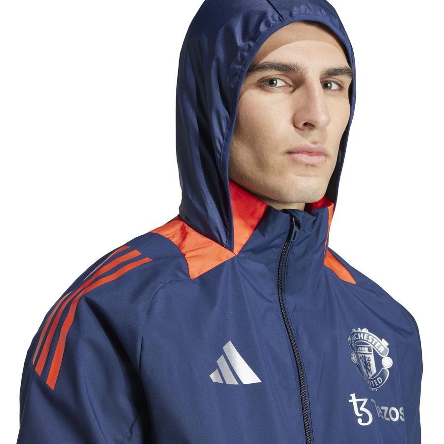Manchester United Veste All Weather Tiro 24 - Bleu/Rouge