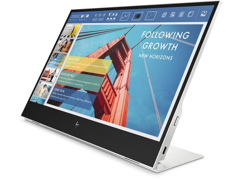 HP Portabler Monitor E14 G4 Transportabler 14-Zoll-Bildschirm im ultraleichten Design mit Full-HD-Auflösung und hoher Helligkeit ideal für unterwegs