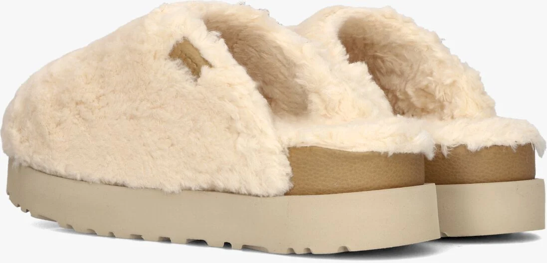 UGG witte ugg pantoffels w fuzz sugar  slide