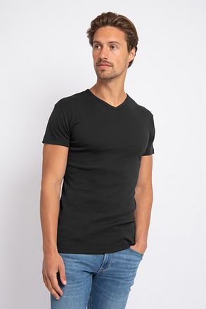 Alan Red T-Shirt V-Hals Vermont Zwart (2pack) 6671/2P/99 Vermont T-shirt Black kopen