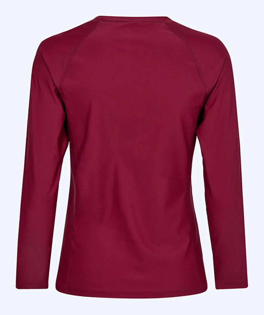 Watery UV-trøje til kvinder - Remington Langærmet Rashguard - Mørkerød