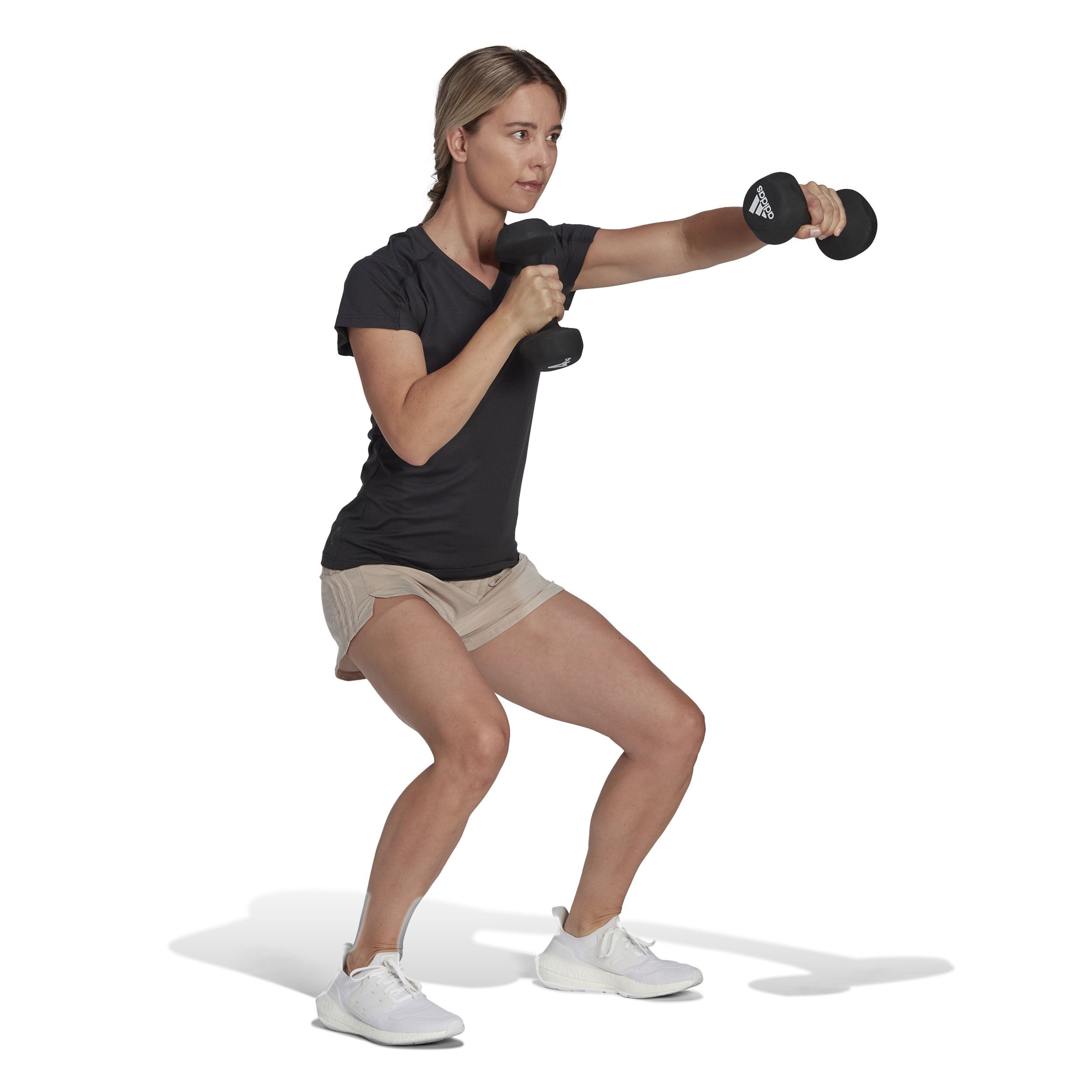 adidas Essentials AEROREADY Train Minimal Branding V-Neck T-shirt Femmes - Noir