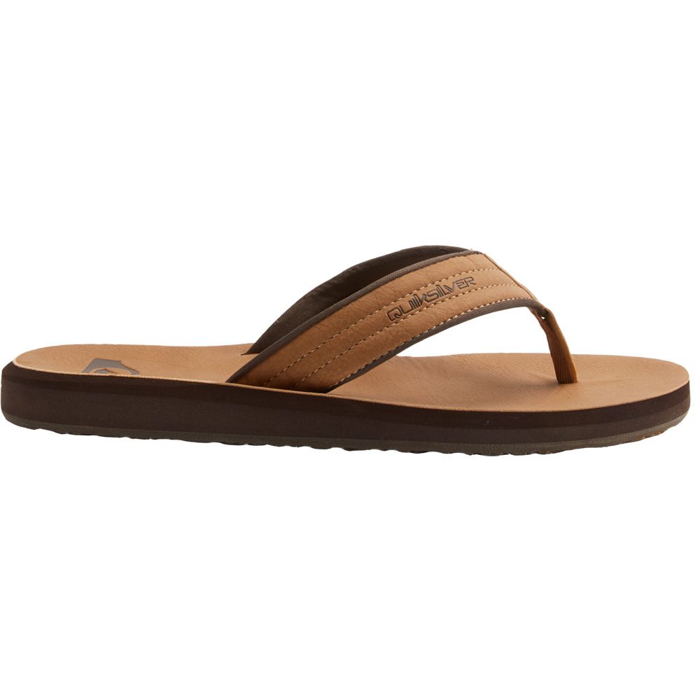 Quiksilver Carver Nubuck Flip Flops Herren tan