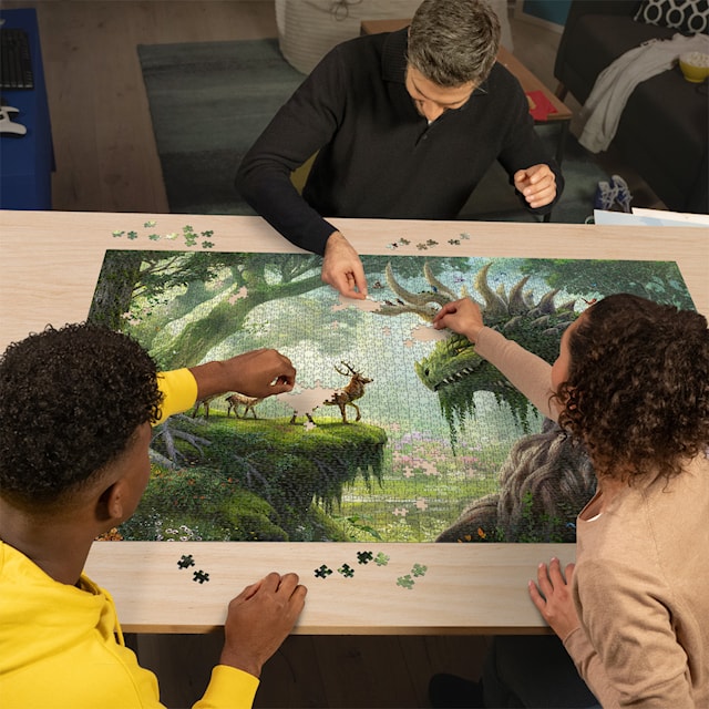Puslespill The Forest Dragon awakes 3000 brikker, Ravensburger