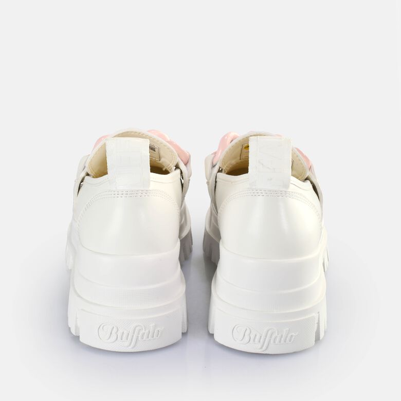 Aspha Loafer Chain Chaussures basses véganes, blanc