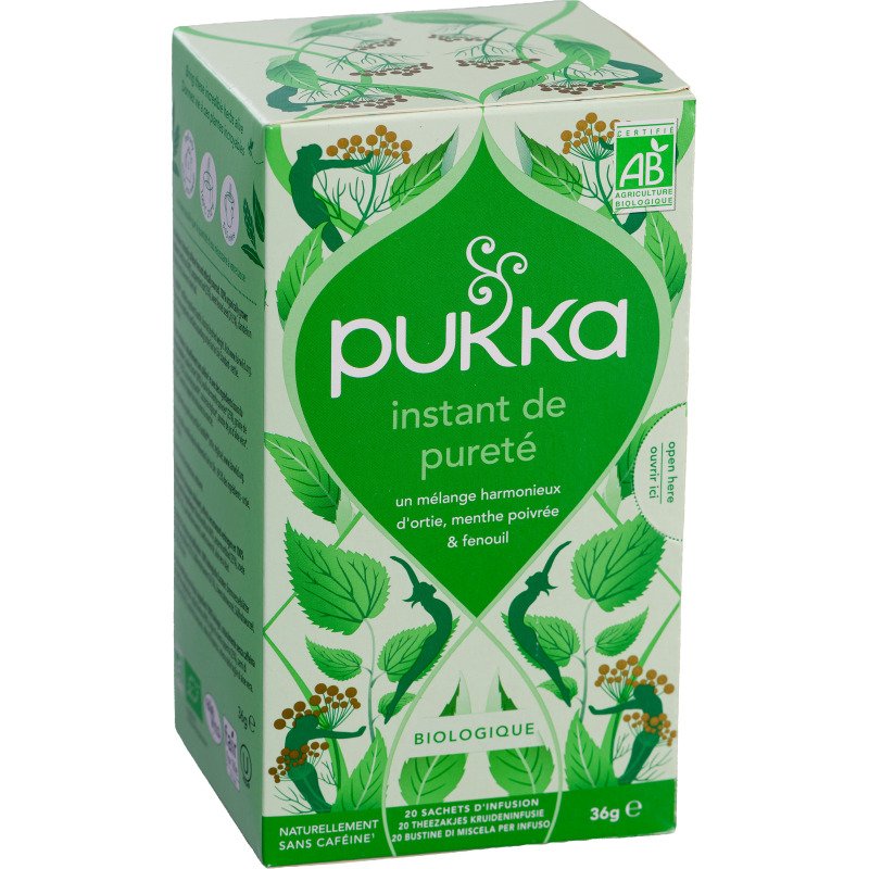 Infusion Instant de pureté Bio Pukka - Boîte de 20 sachets