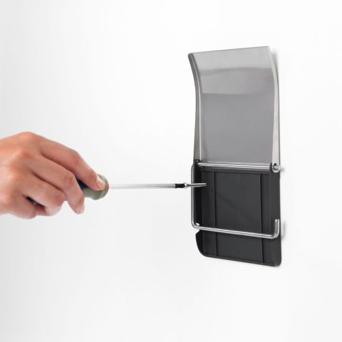 ReNew Toiletrolhouder met klep - Brilliant Steel
