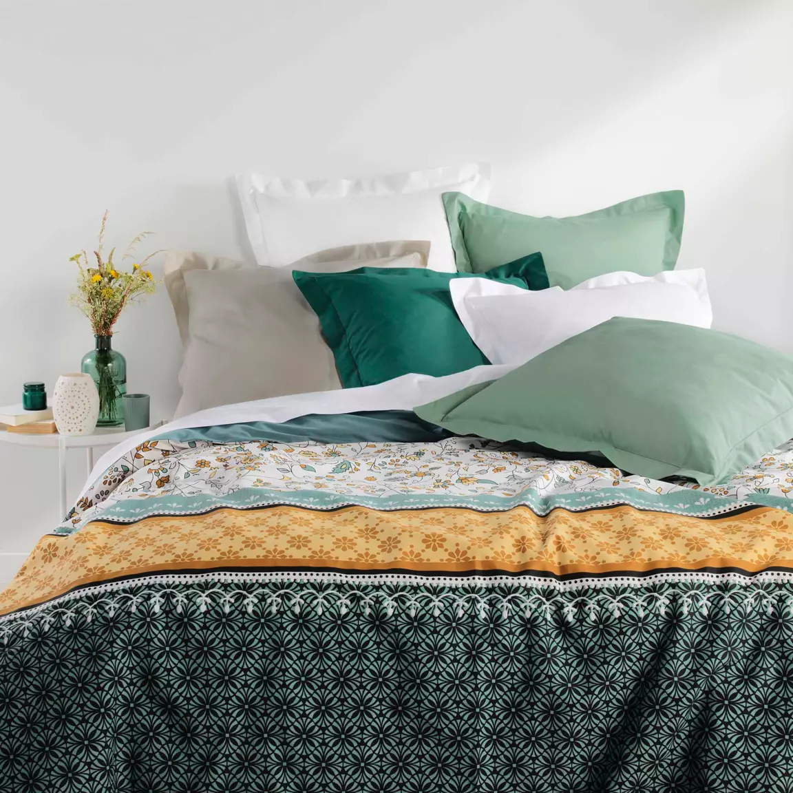 Drap housse coton bio (160 x 200 cm) Biolina Gris